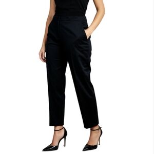 Dolce & Gabbana Black Velvet Pants Size Large 50 Straight Leg Quiet Luxury New